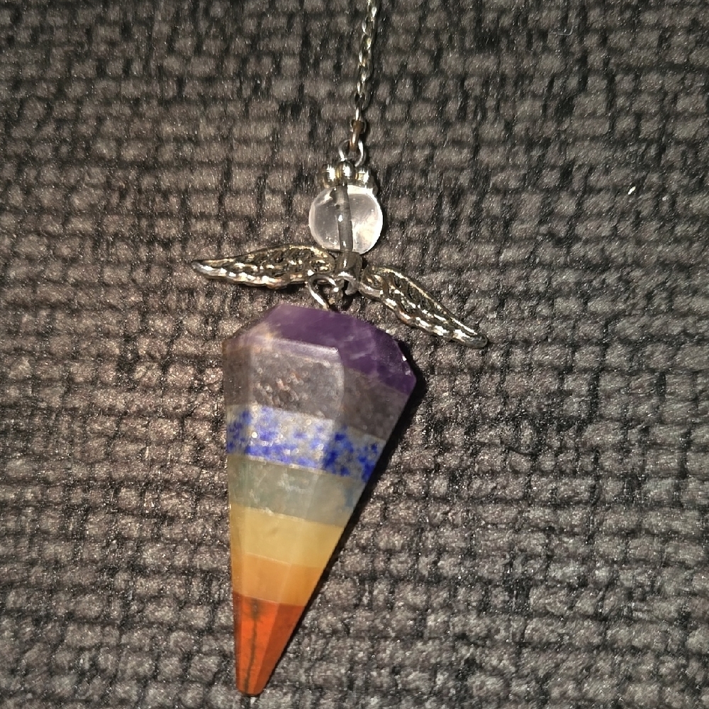 Multicolor Stone Chakra Pendant - image 3